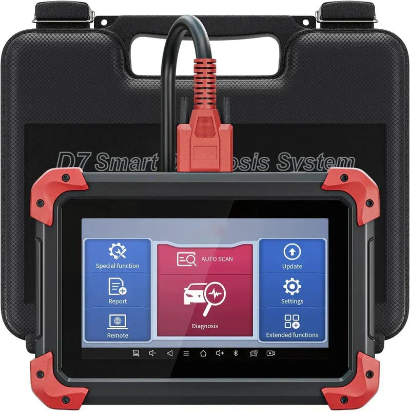 D7 Automotive OBD2 Scanner with ECU Coding, Bidirectional Controls, 36  Resets, Android 10, Full System Diagnostics, 3-Year U