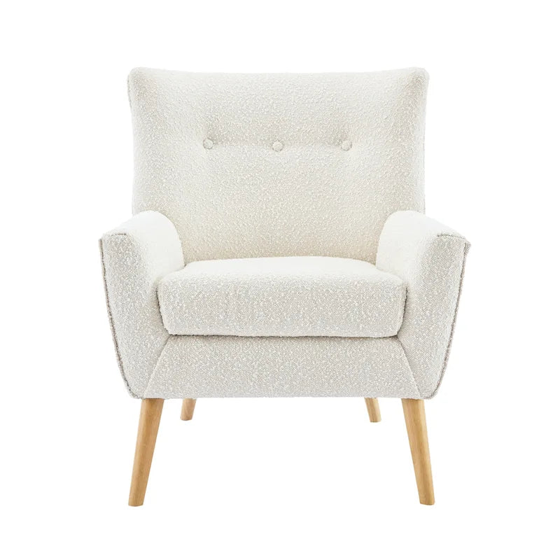 Christopher Knight Home Almond Boucle Tufted Back Accent Chair - image 3