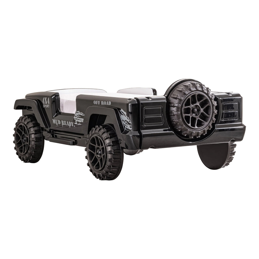 Furniture of America Terra Kids Plastic Twin SUV Bed with LED and Sound, Black - image 10