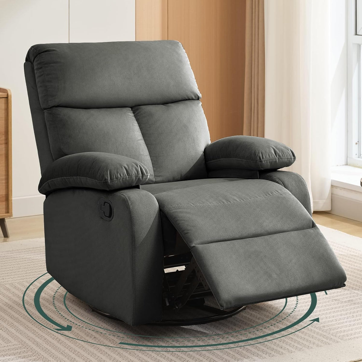 Small Swivel Rocker Recliner Chair for Compact Spaces - image 1