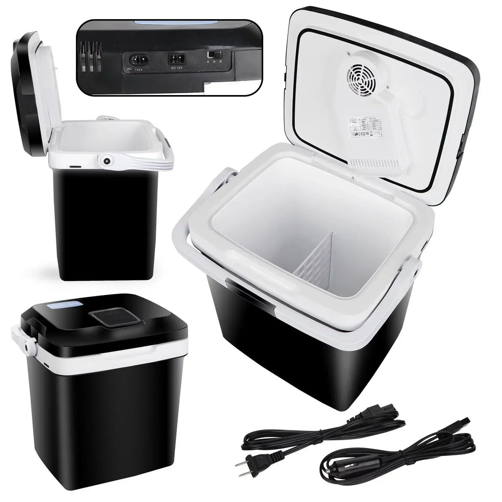 Newest Portable Iceless Thermoelectric Cooler Warmer Low Noise Car Electric Refrigerator Mini Fridge for Car Travel Trip Cami