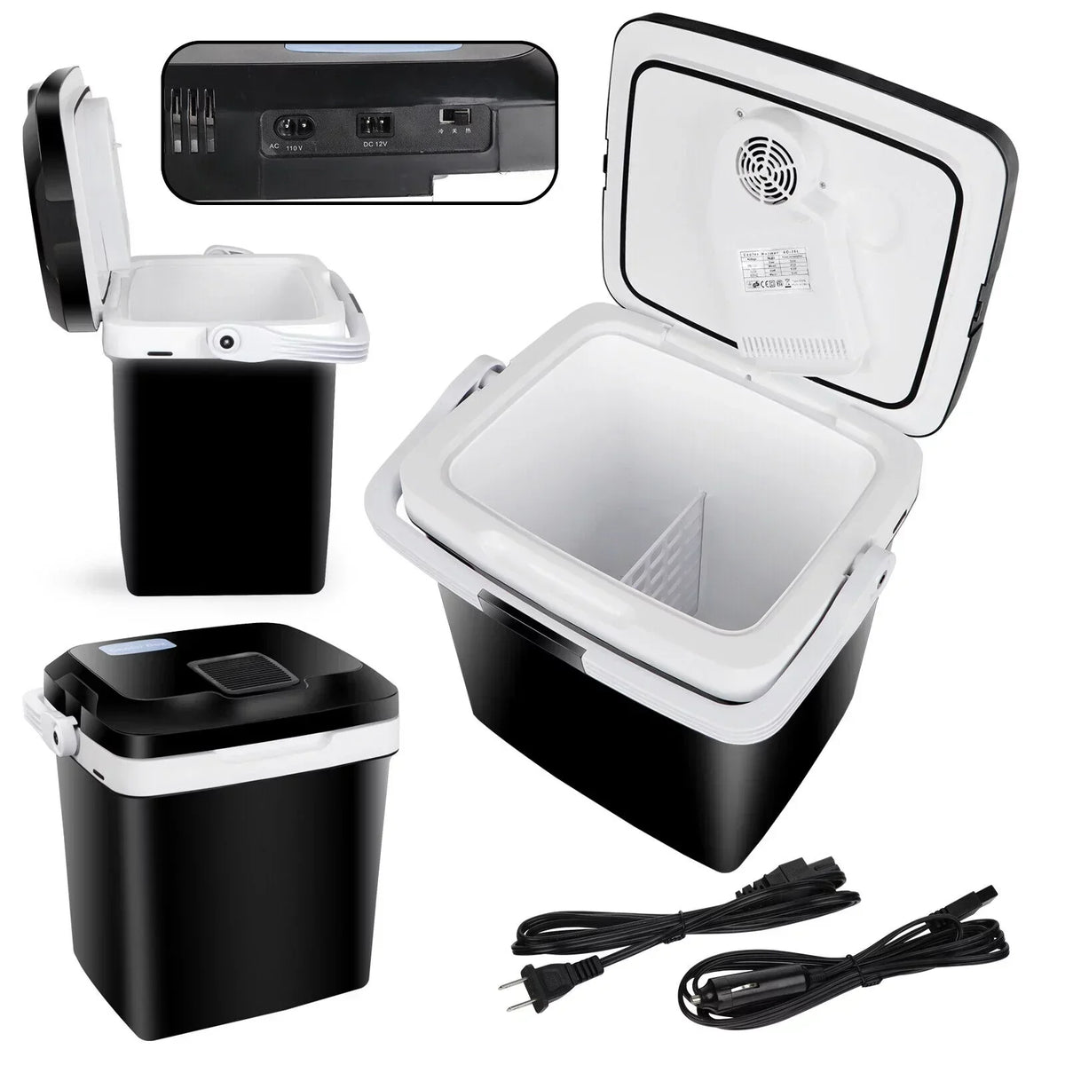 Newest Portable Iceless Thermoelectric Cooler Warmer Low Noise Car Electric Refrigerator Mini Fridge for Car Travel Trip Cami