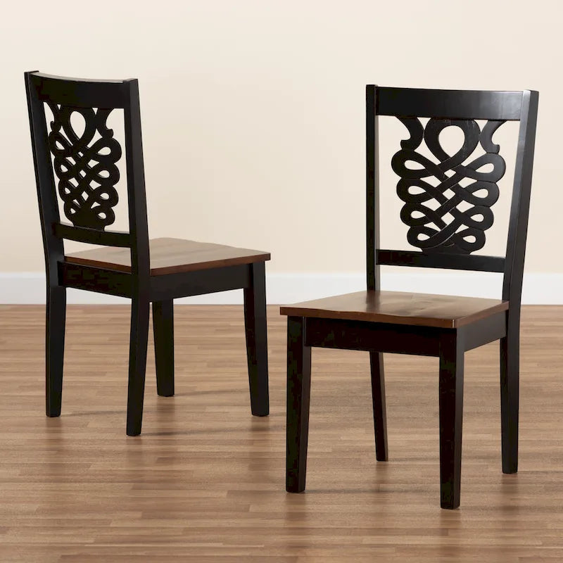 Gervais Modern Transitional 2-Piece Dining Chair Set - image 11