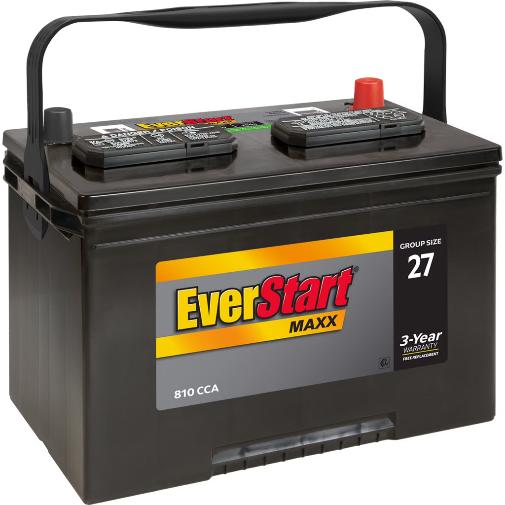 EverStart Maxx Lead Acid Automotive Battery, Group Size 27 12 Volt, 810 CCA 160RC - image 2