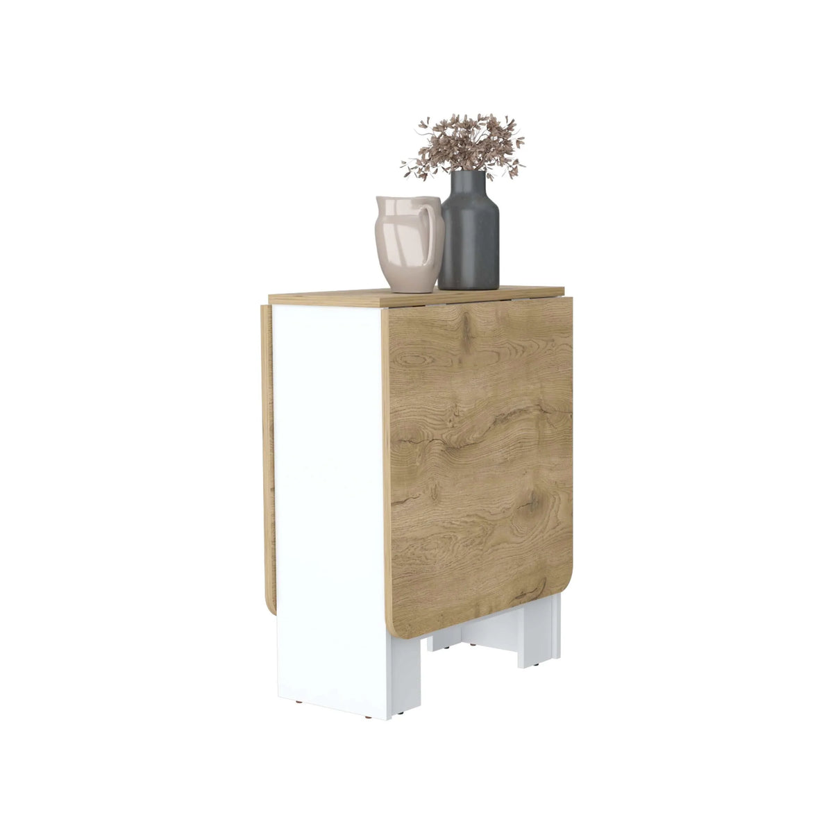 DUOSONG Kailua Folding Dining Table, Space-Saving, Foldable In 3 Forms Multicolor Engineered Wood Furniture Primary Living Space Cabinets - image 22