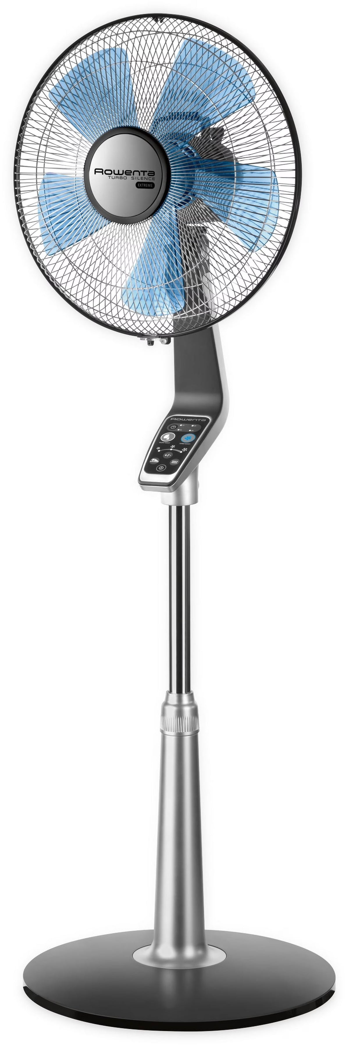 Rowenta Turbo Silence Standing Floor Fan with Remote, 53 Inch, Portable, 5 Speeds, VU5670 - image 1
