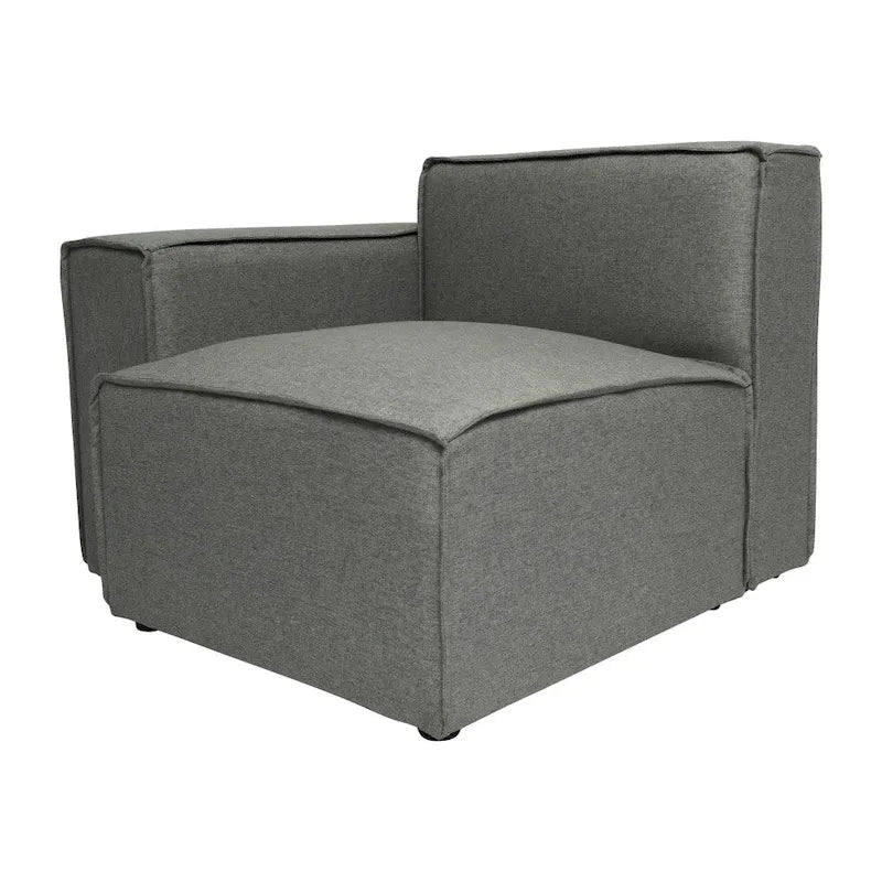 Modern Left Armrest Modular Sectional Sofa Chair - image 30