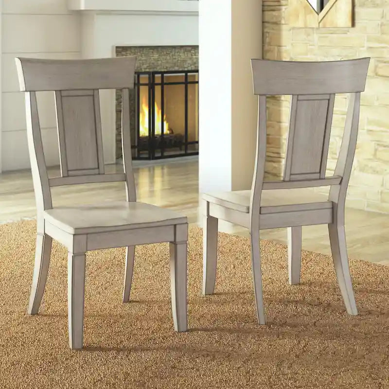Set of 2 Ronda Wooden Dining Chairs with Panel Back - image 7
