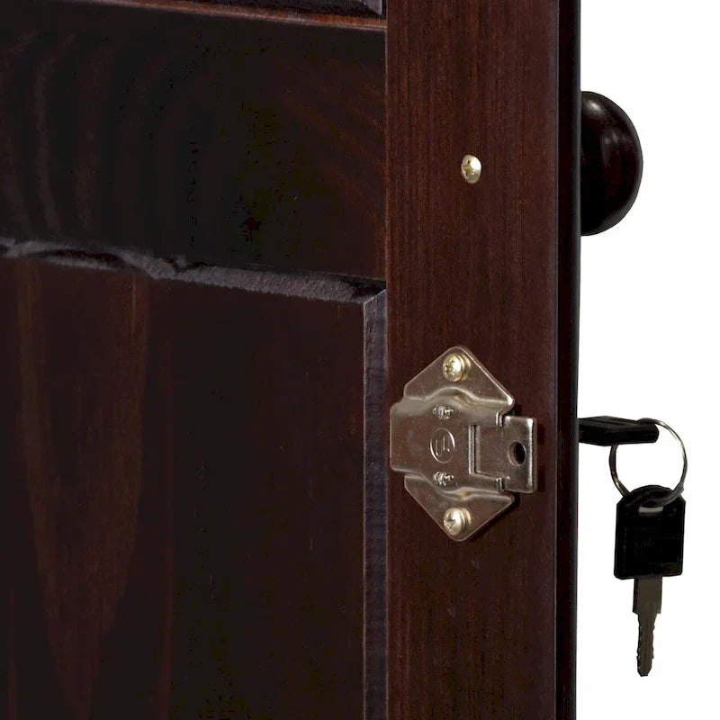 3-Door Wardrobe Armoire - White/Mocha/Java - Solid Wood - image 15