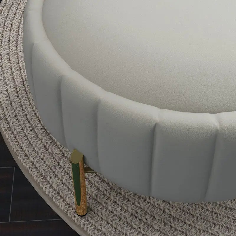 Swivel Accent Chair with Ottoman Set and Upholstered Cushion - image 26