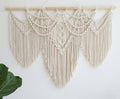 guzhiou Large Macrame Wall Hanging - Boho Tapestry Macrame Wall Decor Art- Chic Bohemian Handmade Woven Tapestry Home Decoration for Bed - image 1