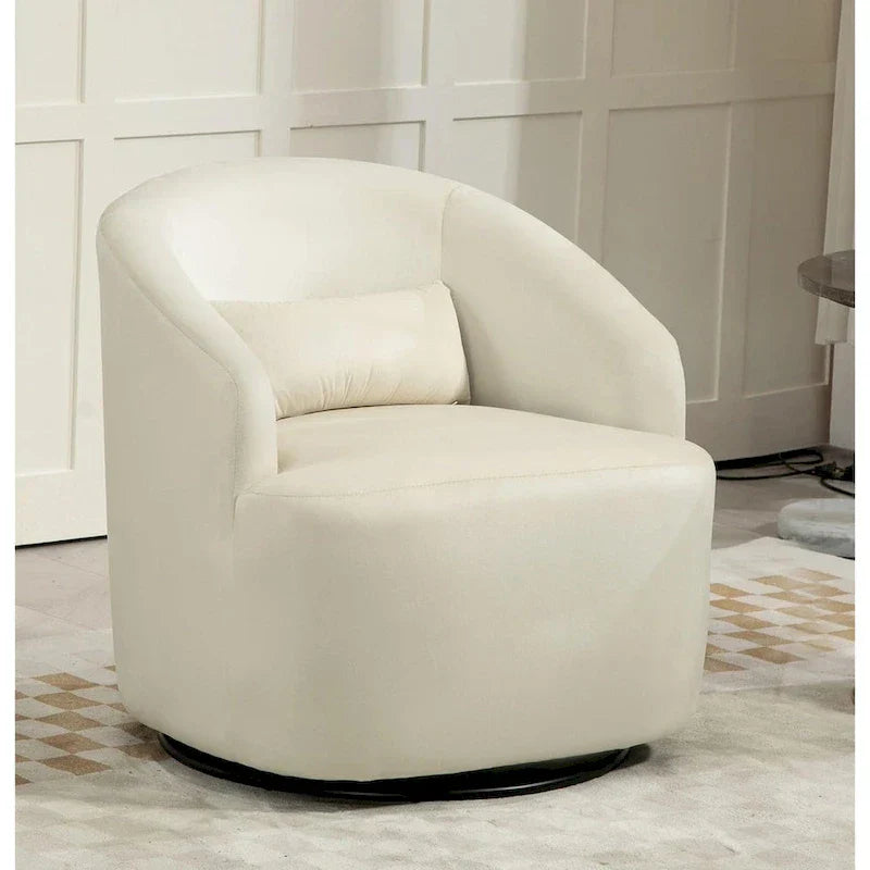 360-Degree Swivel Barrel Accent Chair - image 3