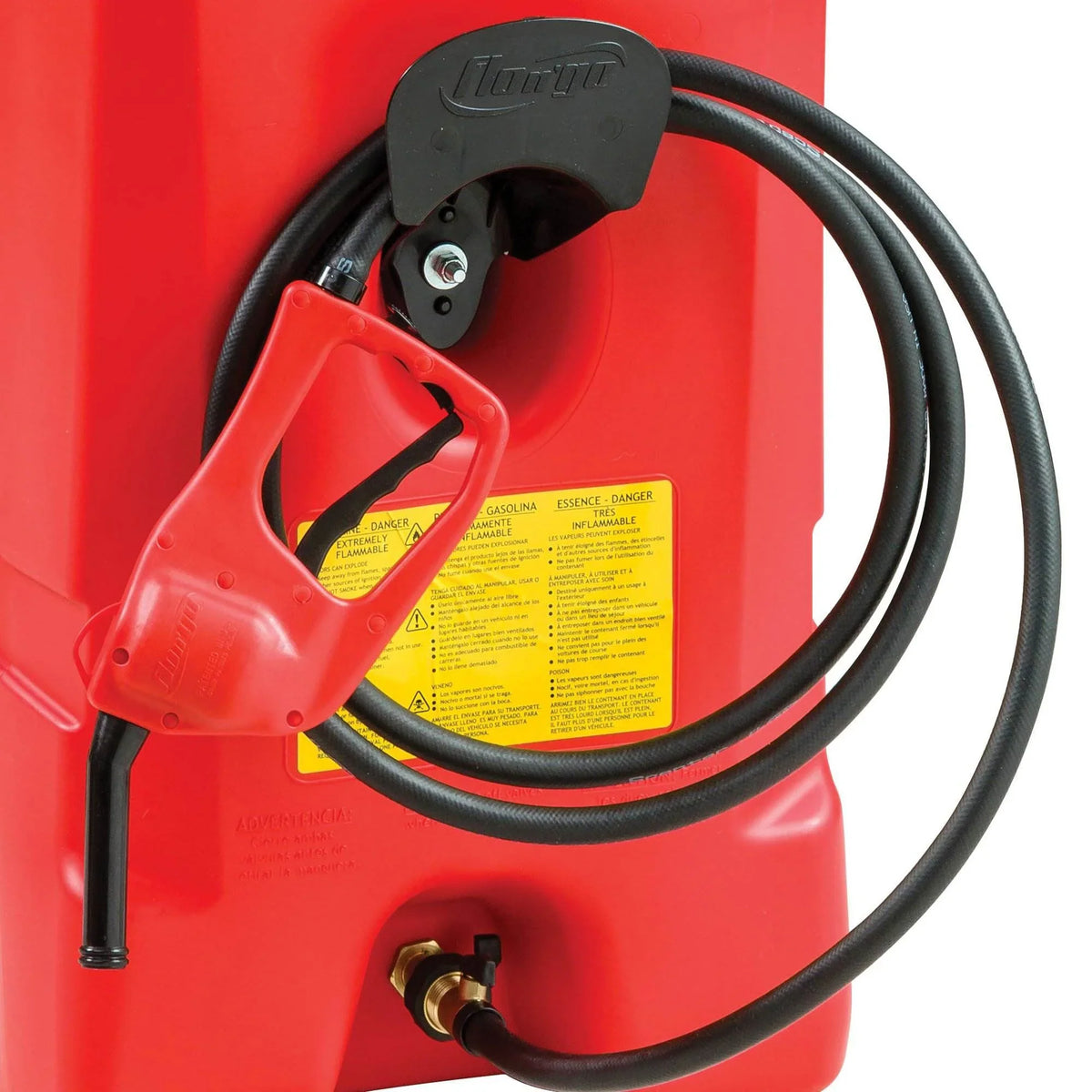 14 Gallon Portable Gas Fuel Tank with Pump, 2 Pack, Red