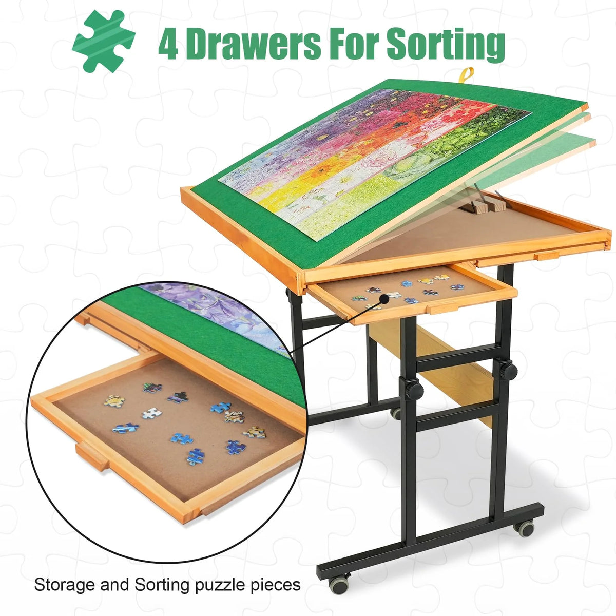 ALL4JIG Adjustable 3 Tilting Angle Portable Drawers - image 5