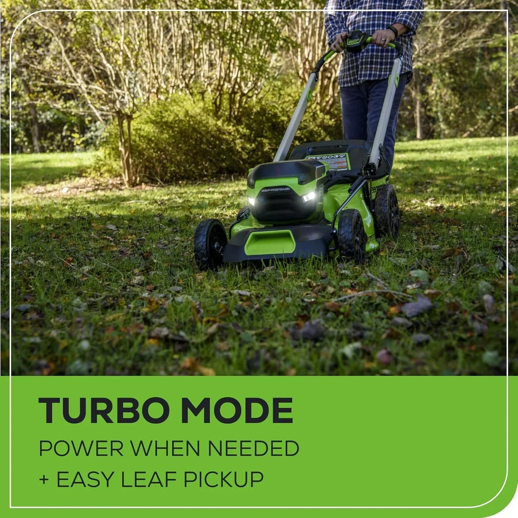 60V 21” Cordless (Self-Propelled) Lawn Mower , 2 x 4.0Ah Batteries and Dual Port Rapid Charger