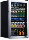 Beverage Refrigerator Cooler / 126 Cans Free Standing with Right Hinge Glass Door - image 1