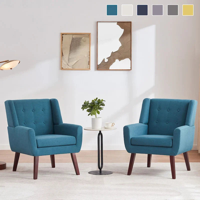 HUIMO Set of 2 Modern Tufted Accent Chair - image 9