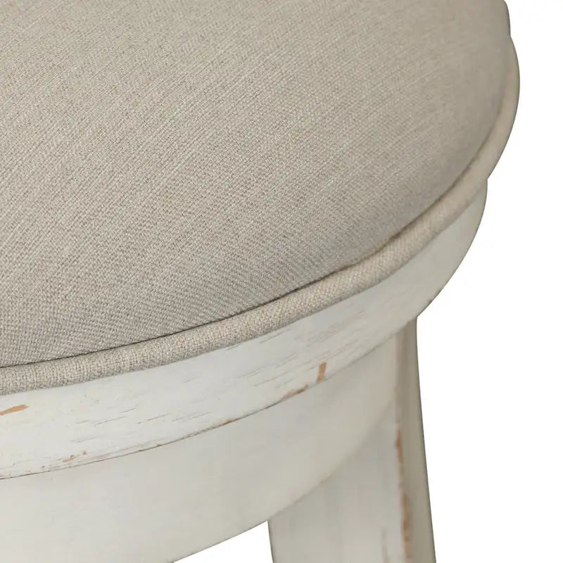 Distressed White 4-Piece Modern Farmhouse Flea Market Set - image 15