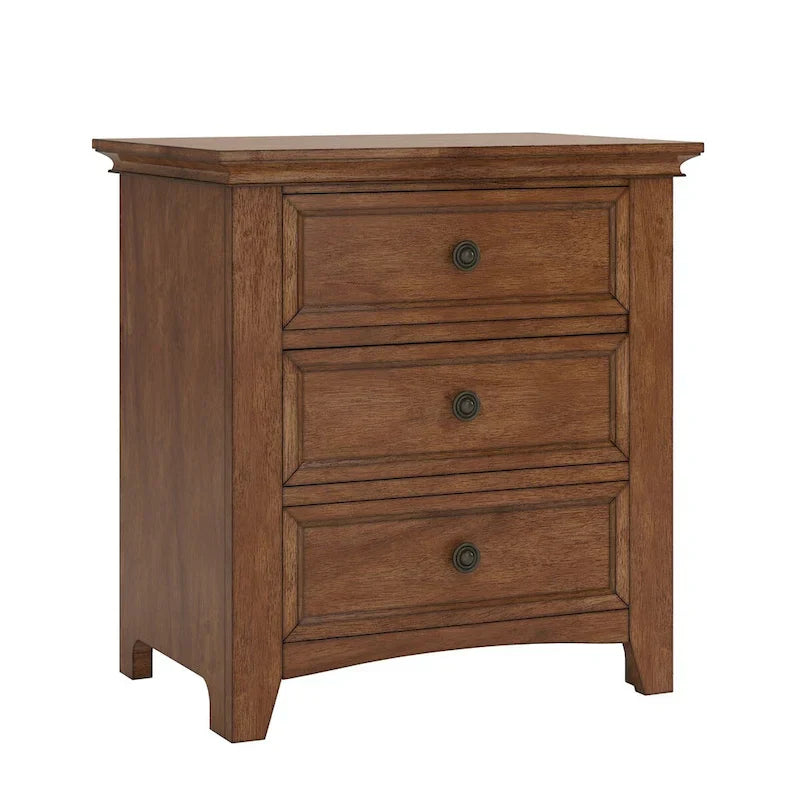 iNSPIRE Q Classic Ediline 3-Drawer Wooden Nightstand with Charging Station - image 8