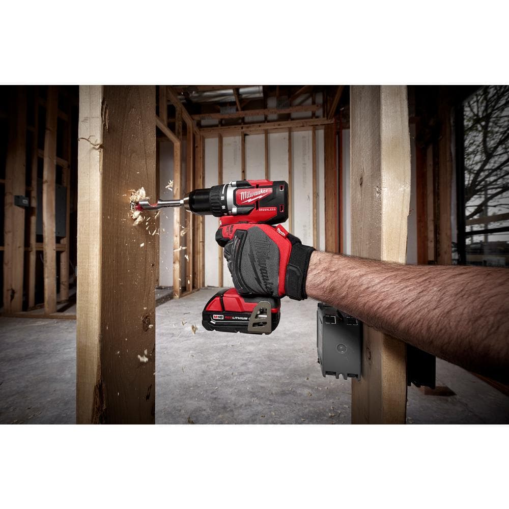M18 18V Lithium-Ion Brushless Cordless Compact Drill/Impact Combo Kit (2-Tool) W/ (2) 2.0Ah Batteries, Charger & Bag 2892-22CT - image 5