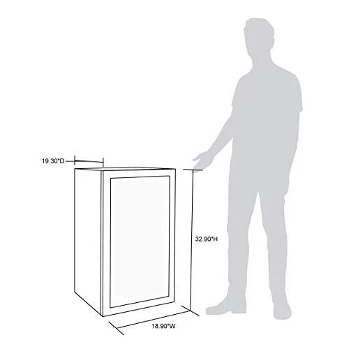 NewAir Beverage Refrigerator Cooler / 126 Cans Free Standing with Right Hinge Glass Door - image 7