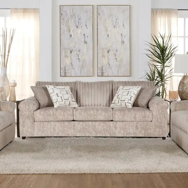Roundhill Furniture Nason Wide Wale Corduroy Sofa, Loveseat, and Cuddle Chair Collection - image 3