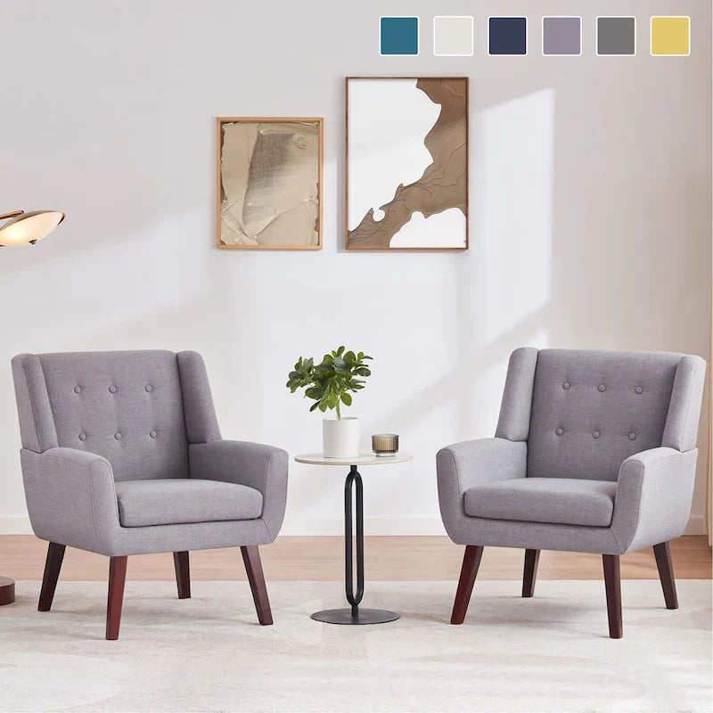 HUIMO Set of 2 Modern Tufted Accent Chair - image 10