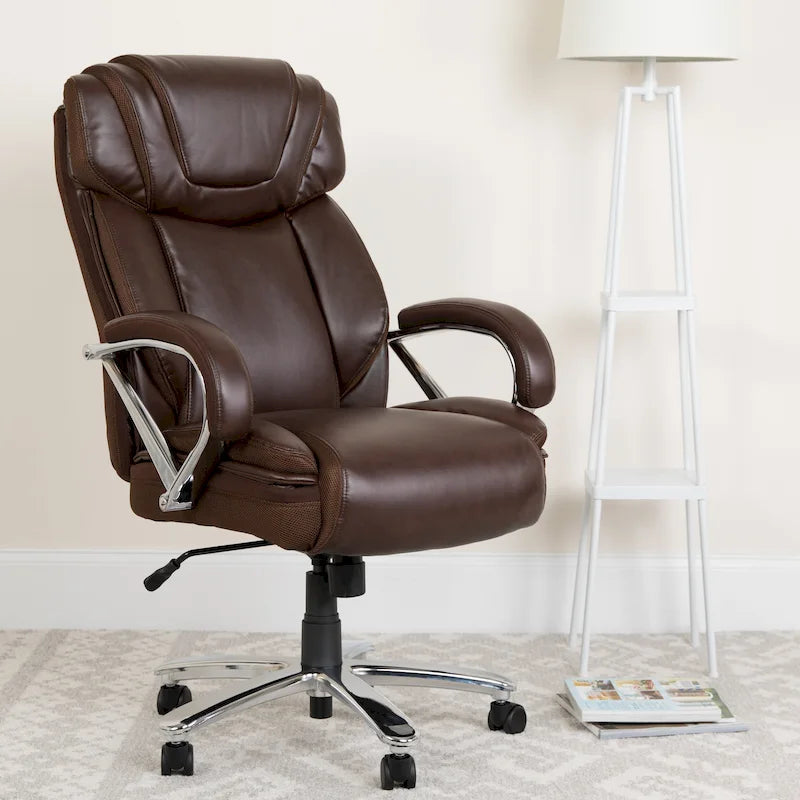 Executive Ergonomic Swivel Office Chair for Big & Tall with LeatherSoft Upholstery - image 4