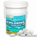 50 lb Pool & Spa Chlorine Tablets Pool Supplies 50 Pounds 3 in Chlorine Stabilizer Hot Tubs Bathtub Chlorinating Tablets - image 1