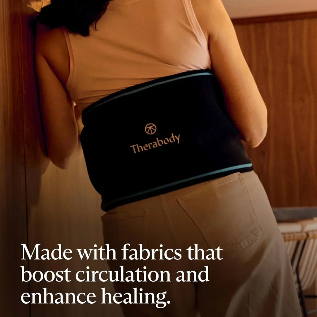 RecoveryTherm Back - Hot Vibration Back and Core Wrap for Athletes - Advanced Hot Vibration for Pain Relief Wrap with Cryothe
