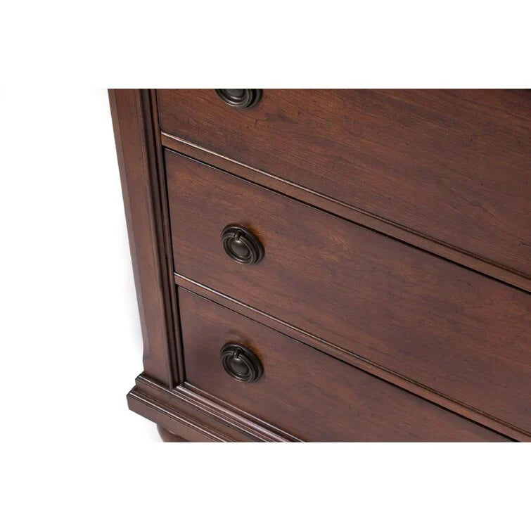 8 Drawer 64'' W Double Dresser With Mirror