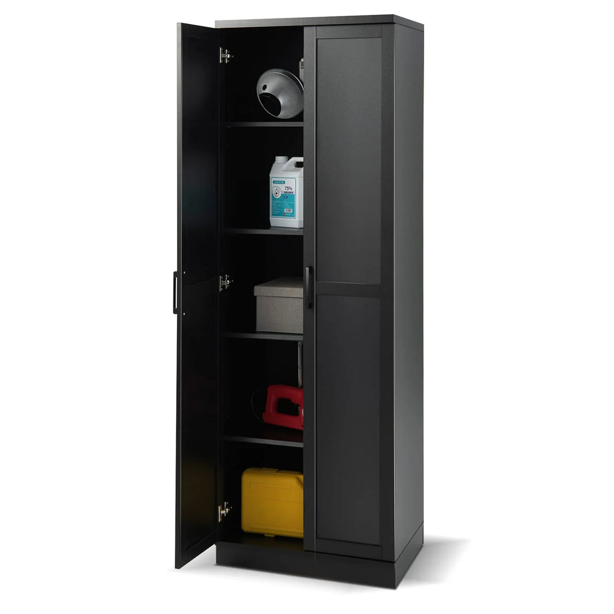 Giantex 178 cm Kitchen Pantry Cabinet, Utility Storage Cabinet w/ 2 Doors & 5 Shelves - image 1