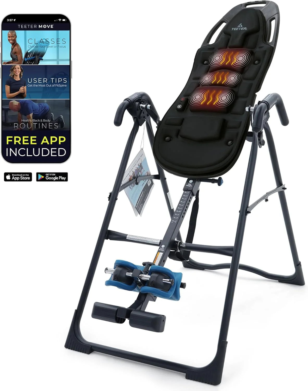 TEETER EP-560 Inversion Table, Back Pain Relief, FDA Registered - image 1