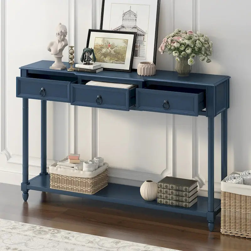 Entryway Console Table with Drawers and Extended Shelf - image 18