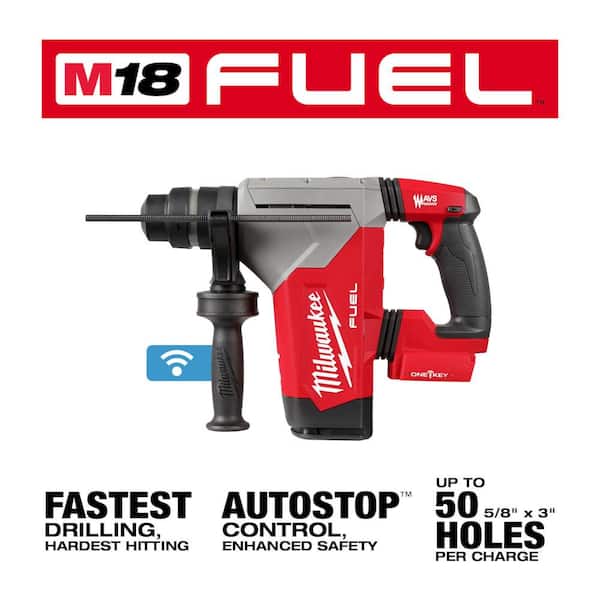 M18 FUEL 18V Lithium-Ion Brushless Cordless SDS-Plus 1-1/8 in. Rotary Hammer Drill (Tool-Only) - image 3