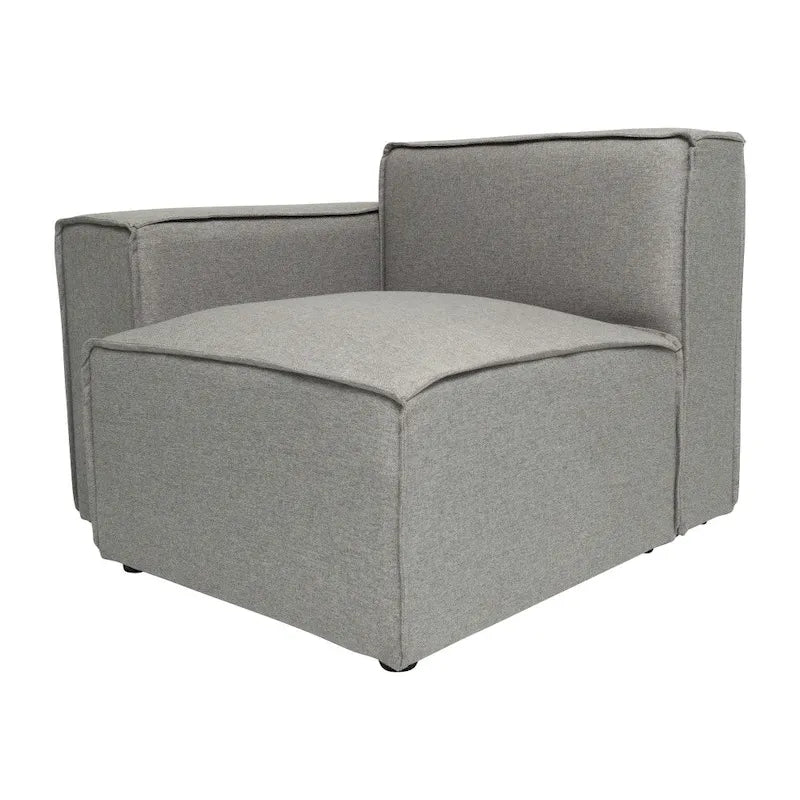Modern Left Armrest Modular Sectional Sofa Chair - image 8