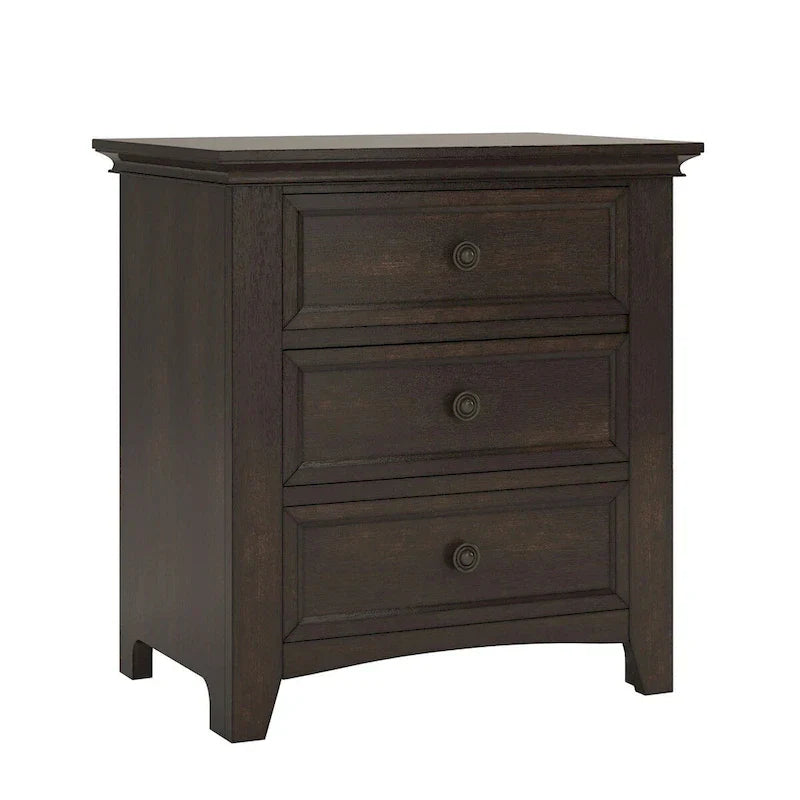 iNSPIRE Q Classic Ediline 3-Drawer Wooden Nightstand with Charging Station - image 6