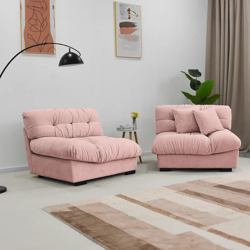 105 Minimalist Cloud Loveseat Sofa with Two Cushions - image 15