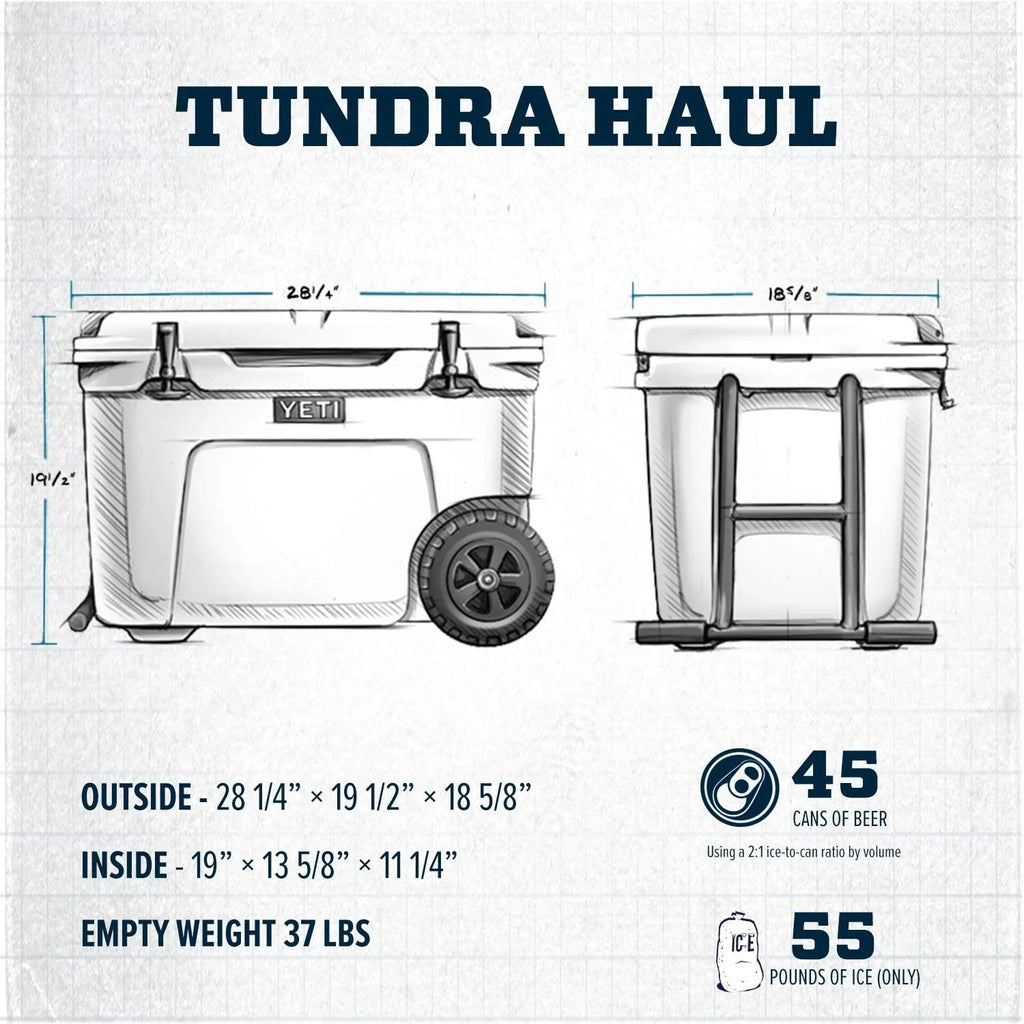 YETI Tundra Haul Wheeled Cooler, Navy - image 6