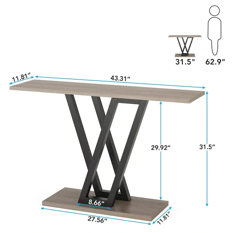 43-Inch Narrow Console Table for Entryway and Living Room - image 23