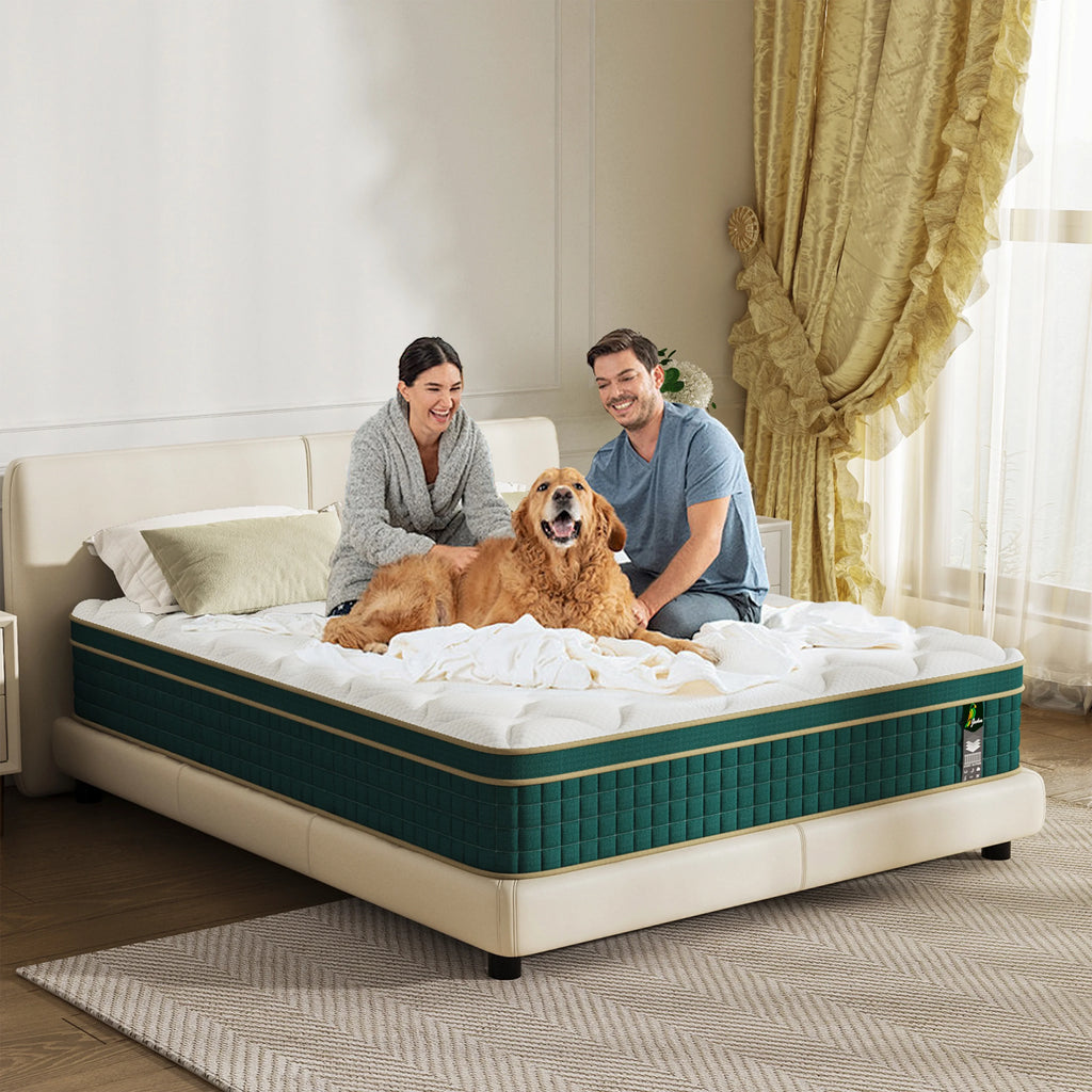 Full Size Mattress in a Box - 10 Inch Full Size Memory Foam Mattress - Hybrid Mattress Full for Back Pain Relief - Medium Firm Full Bed Mattress with Motion Isolation & Strong Edge Support - image 2