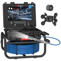 100ft Sewer Inspection Camera with 9" IPS Screen, 23mm HD Waterproof Pipe Camera, 5X Zoom, DVR Recording, Distance Counter, 16GB Card for Plumbing Inspection - image 1