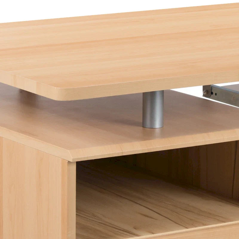 3-Drawer Pedestal Computer Desk with Keyboard Tray - image 44