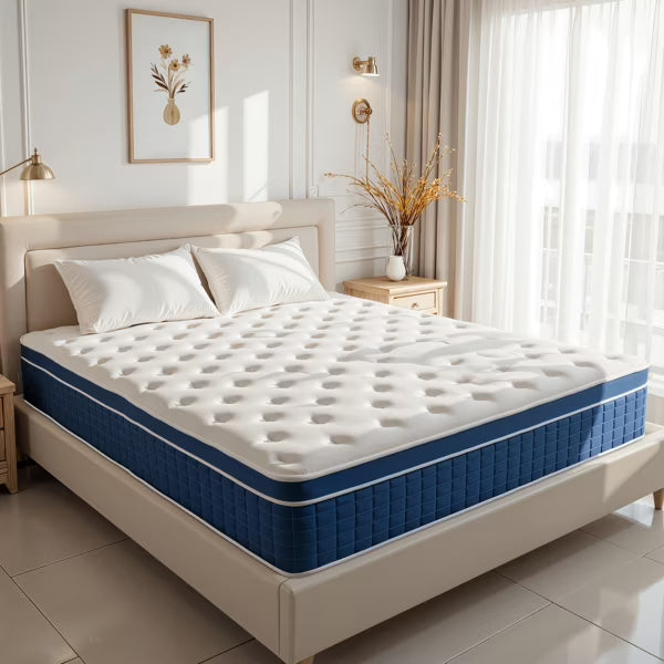 Full Size Mattress in a Box 14 Inch Memory Foam Hybrid Mattress with Pocketed Springs Medium Firm Support Motion Isolation Edge Support Night Trial - image 3