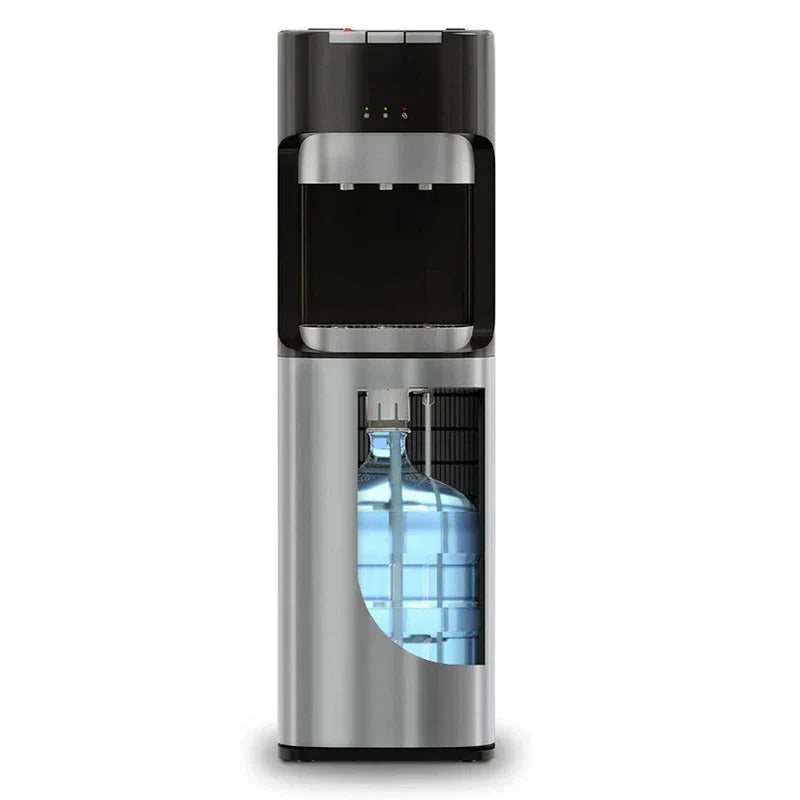Bottom Loading Water Cooler Dispenser for 5 Gallon Bottles - 3 Temperatures with Hot, Room & Cold Spouts, Child Safety Lock, 