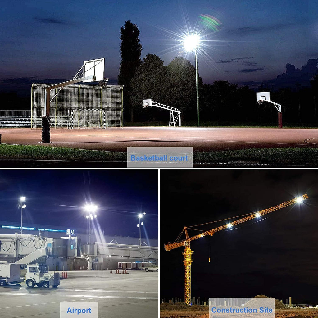 3 Pack 200W LED Flood Light,Super Bright Exterior Security Lights With Plug,IP66 Waterproof Outdoor Flood Light, 22800lm 5000
