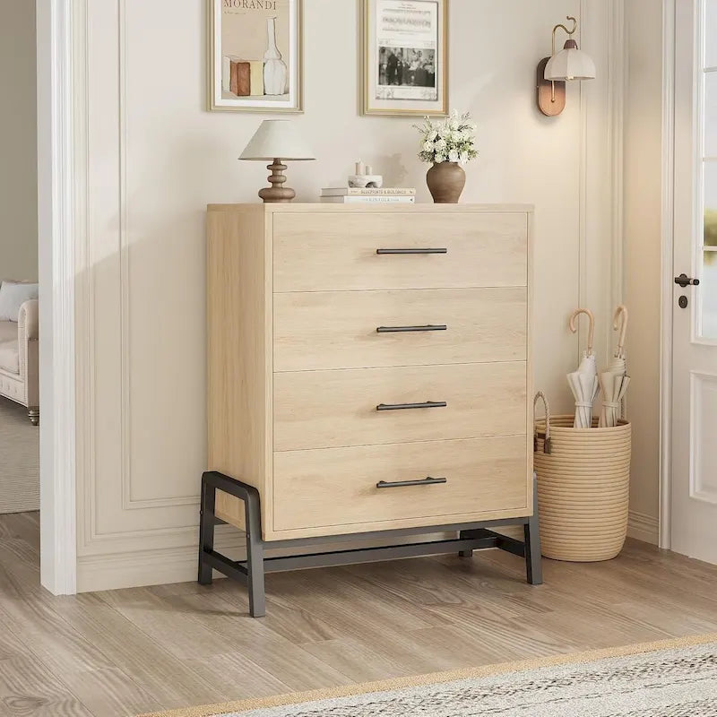 Freestanding 4-Drawer Dresser with Storage - 38.6" Tall - image 3