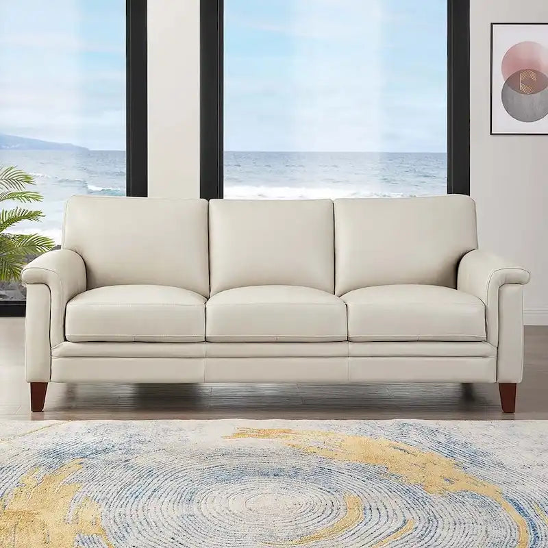 Hydeline Westcott Premium Top Grain Leather Sofa with Memory Foam and Spring Support - image 3