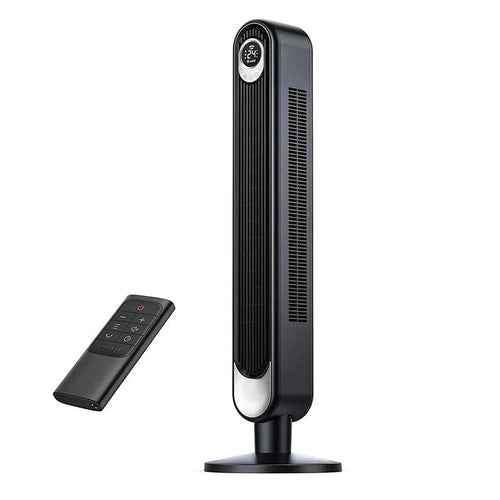 106cm Tower Fan with Remote. Floor Fan Oscillating 90 Powerful Fan 6 Speeds. Quiet Bladeless Cooling Fan