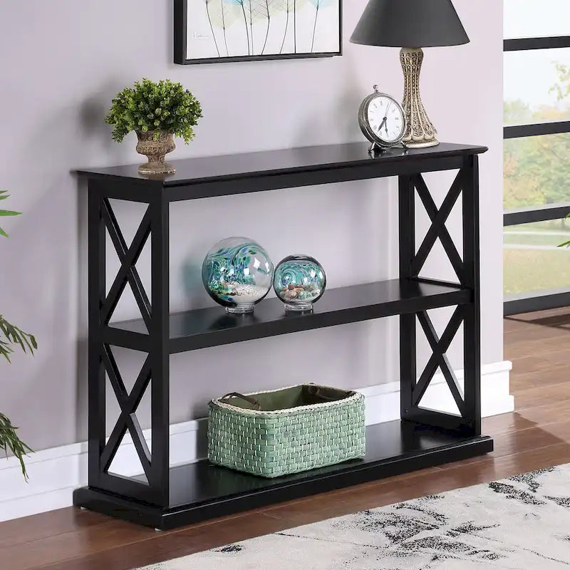 Coventry Console Table with Shelves by Convenience Concepts - image 1